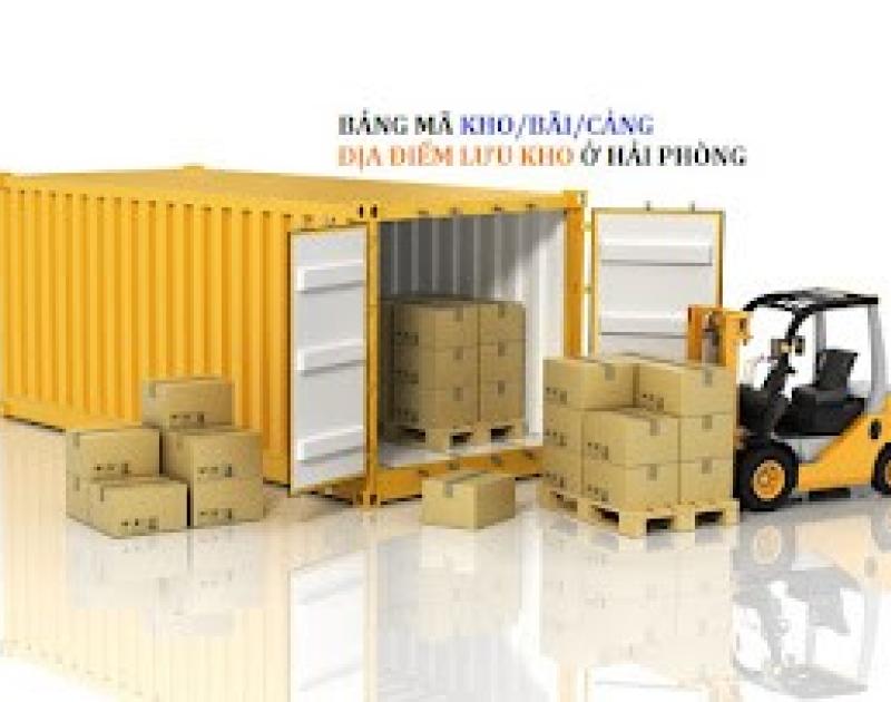   
          BẢNG MÃ CẢNG VÀ MÃ ĐỊA ĐIỂM LƯU KHO TẠI  HẢI PHÒNG