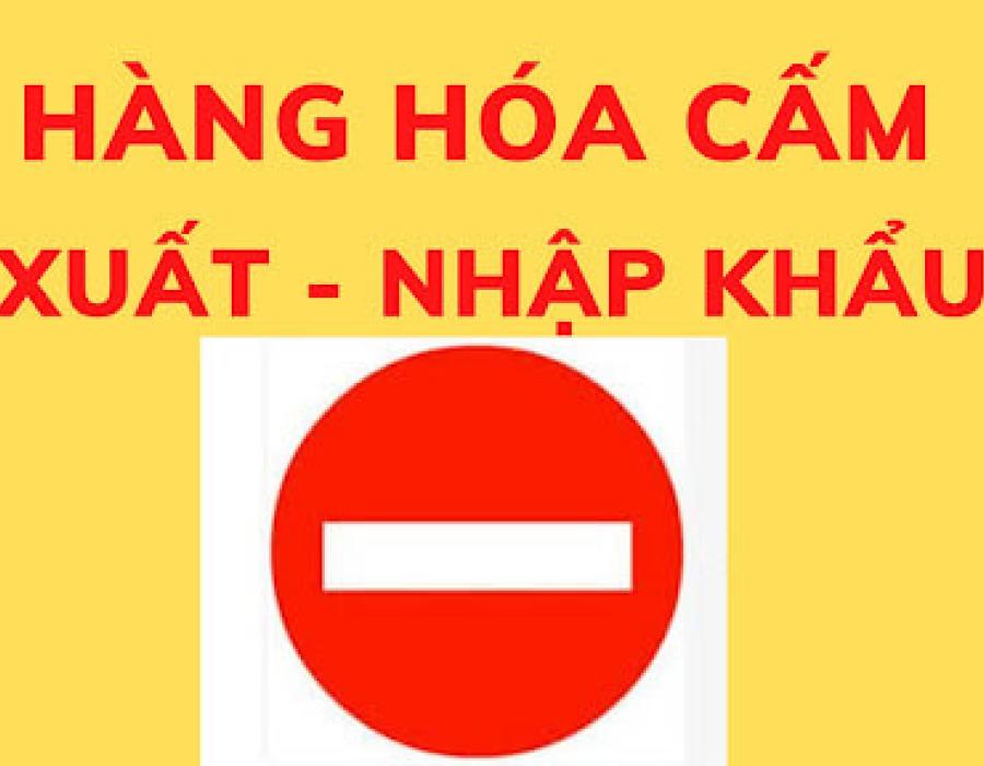 DANH MỤC HÀNG HÓA CẤM XUẤT KHẨU